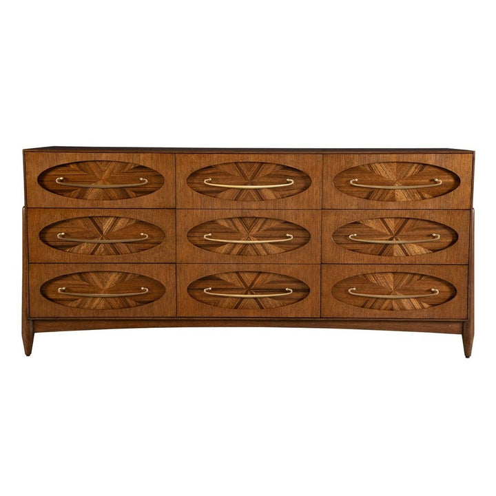 Tiger Eye 6 Drawer 1 Door Chest