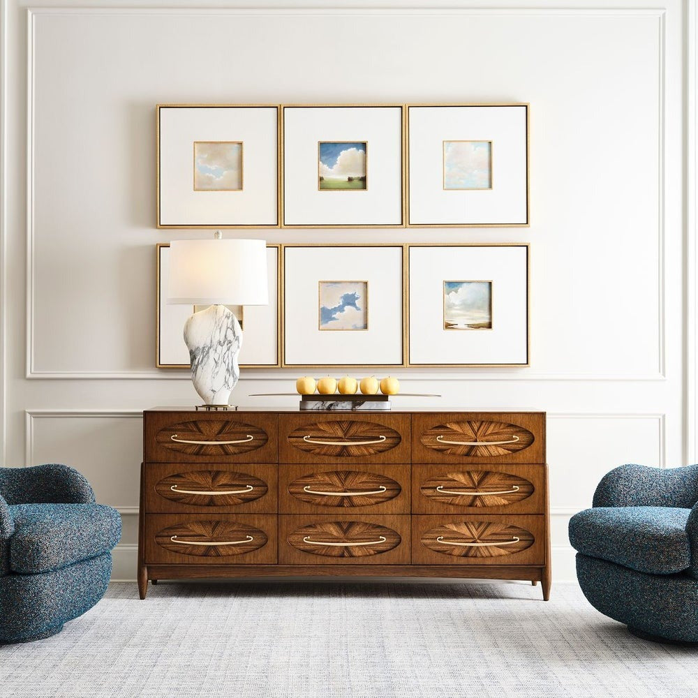 Tiger Eye 6 Drawer 1 Door Chest