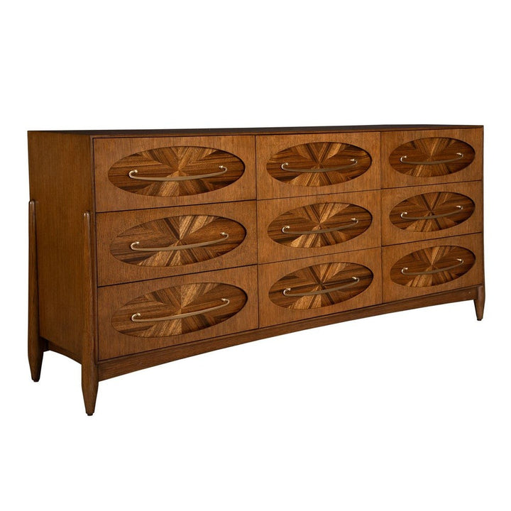 Tiger Eye 6 Drawer 1 Door Chest