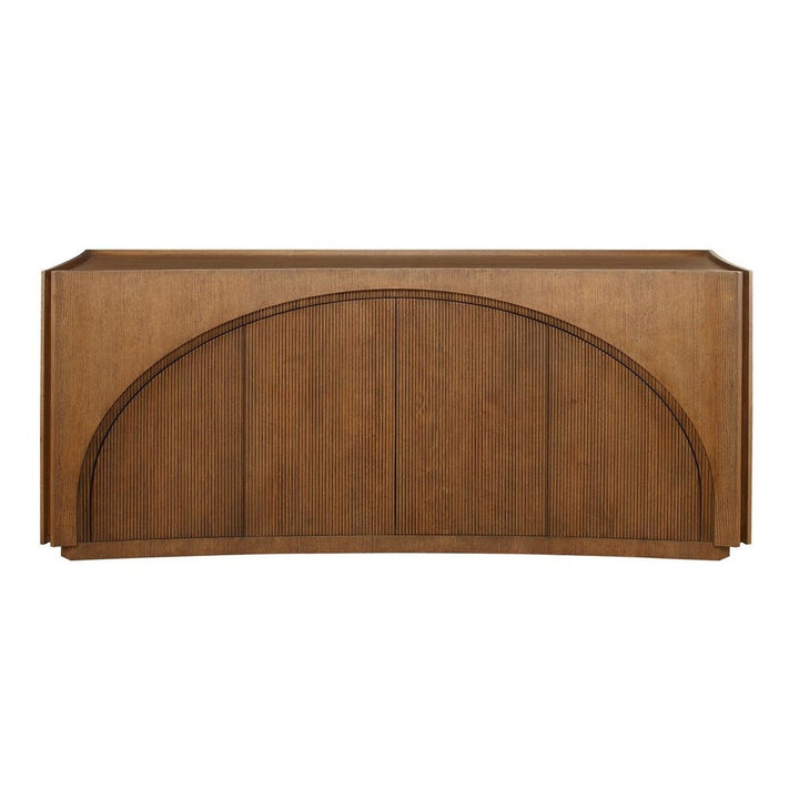 High Light Lighted 4 Door Console Cabinet