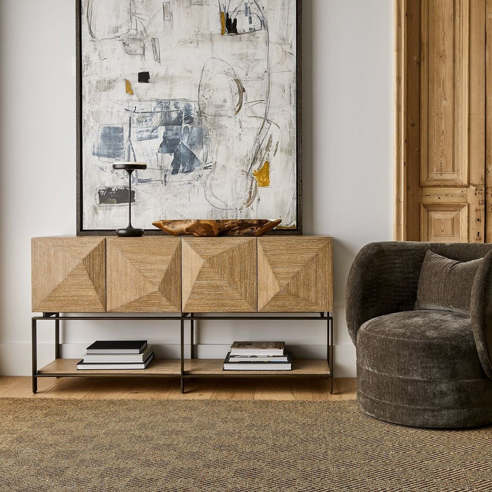 Trapezoid 4 Door Cabinet