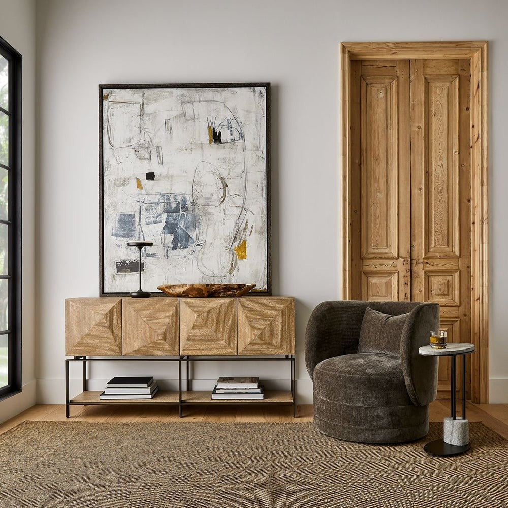 Trapezoid 4 Door Cabinet