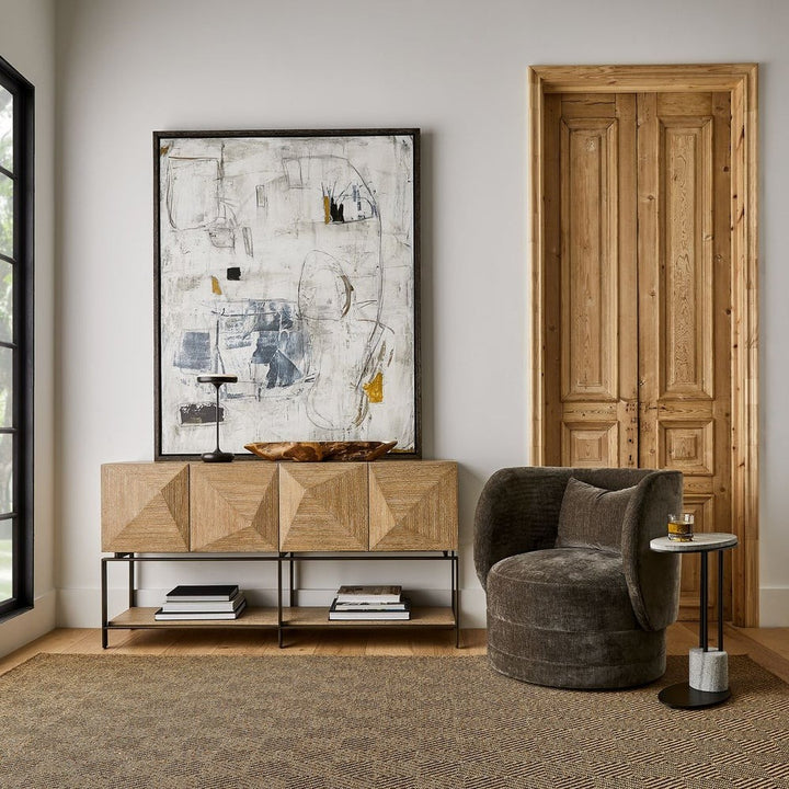Trapezoid 4 Door Cabinet