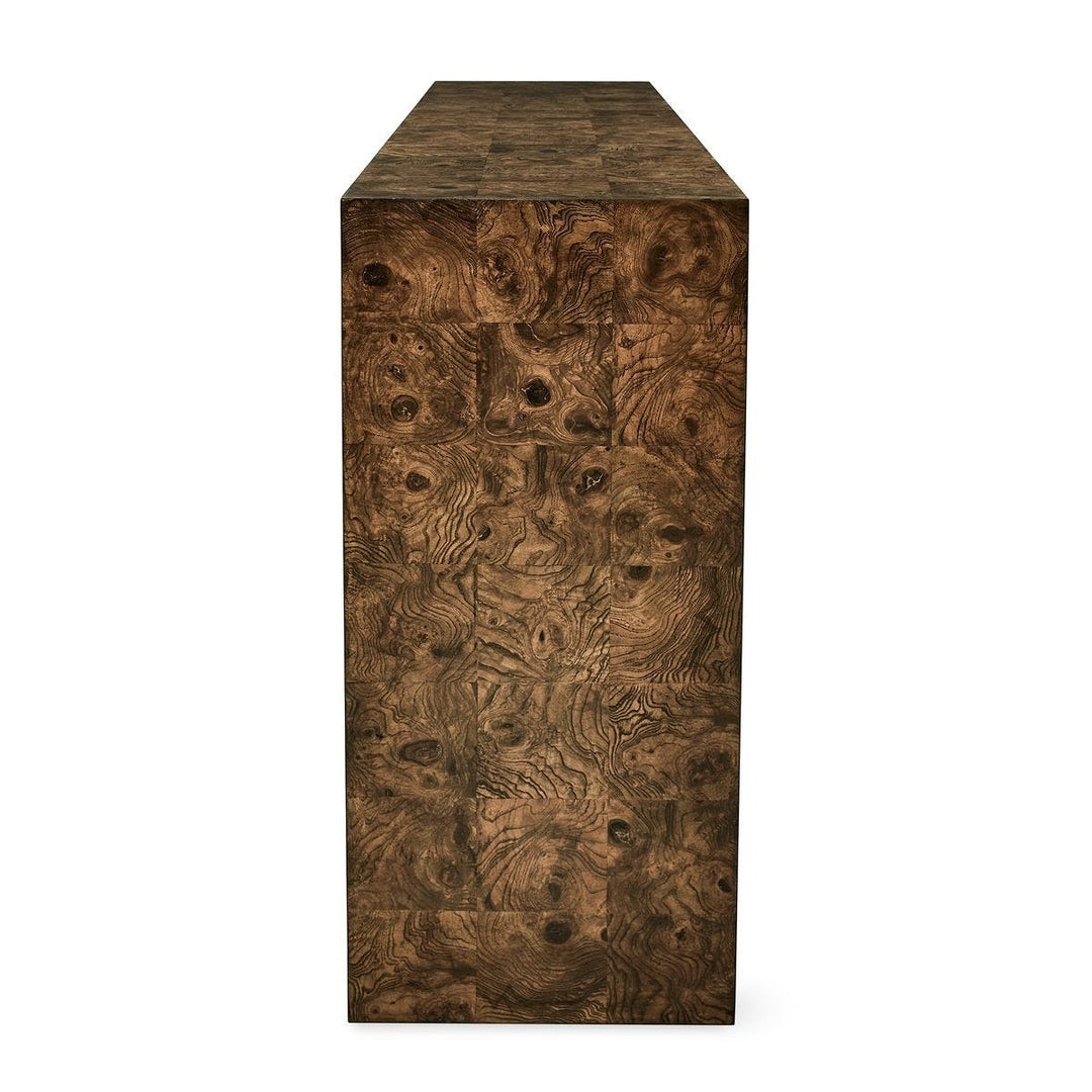 Ingrain Console Table - Cocoa Brown