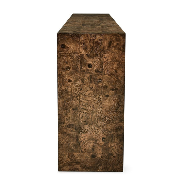 Ingrain Console Table - Cocoa Brown