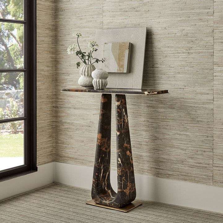 About Turn Console Table - Michelangelo Marble