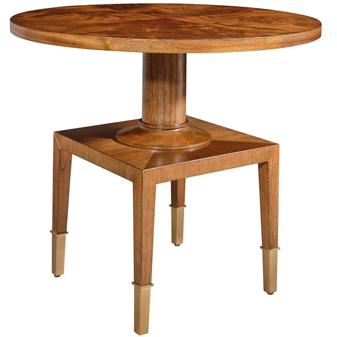 Put You On A Pedestal Side Table - Golden Brown