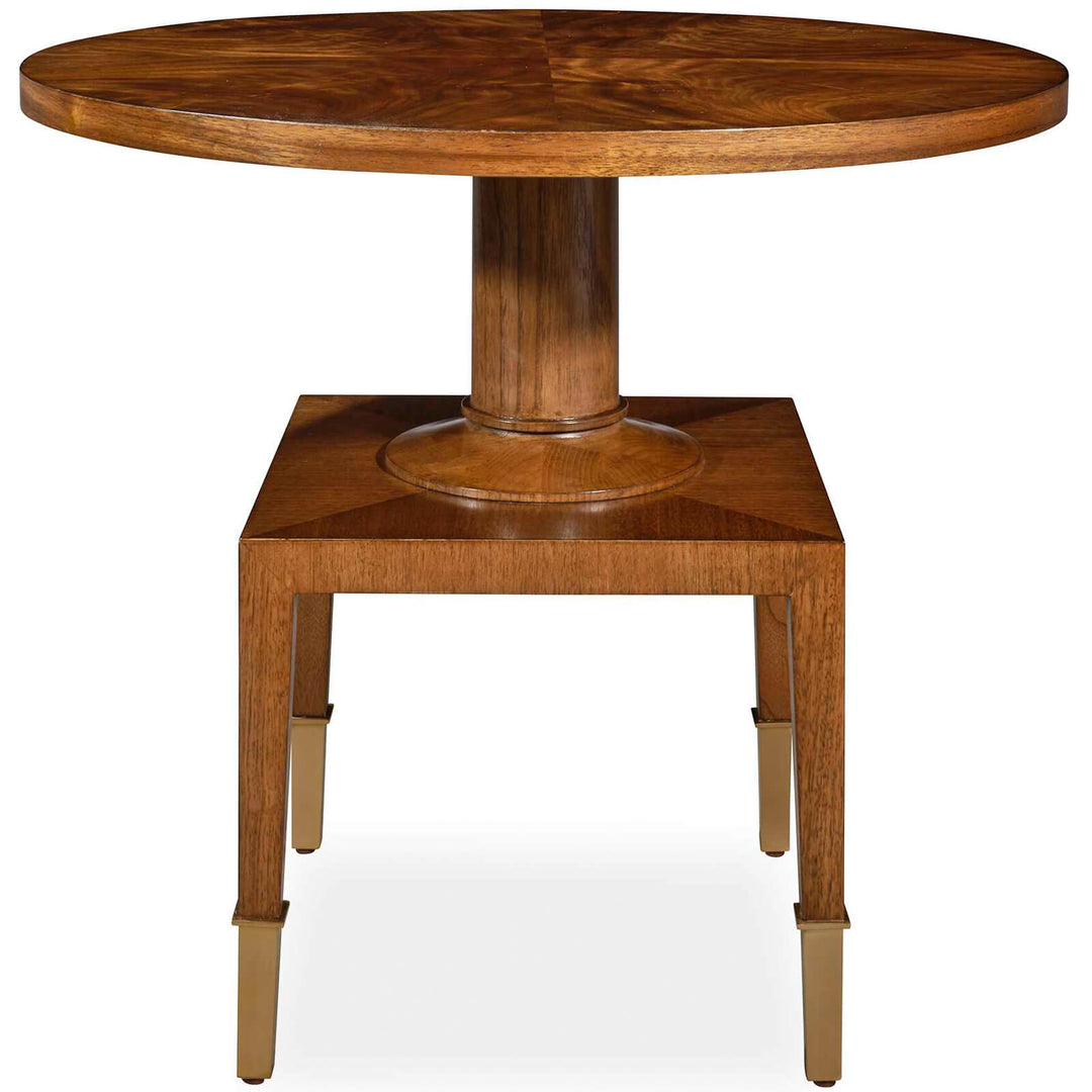 Put You On A Pedestal Side Table - Golden Brown