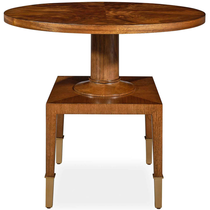 Put You On A Pedestal Side Table - Golden Brown