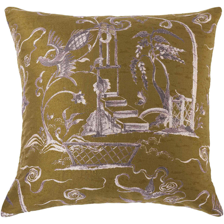 Vintage Folly Cushion - Olive