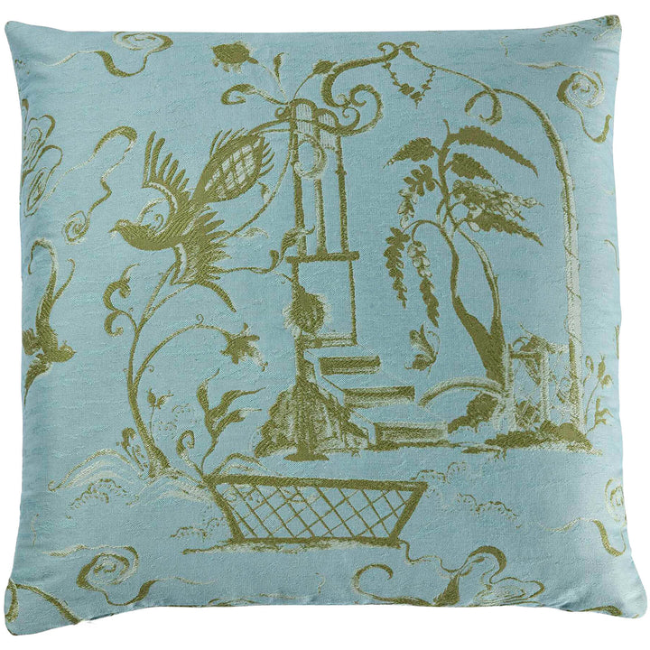 Vintage Folly Cushion - Sky Blue