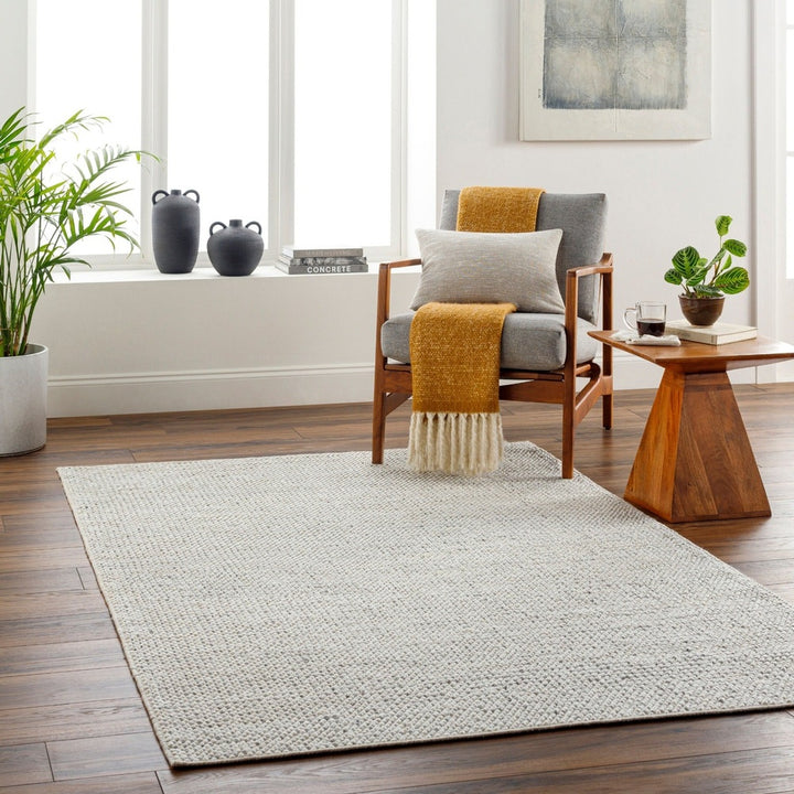 Reika Hand Woven Rug - Off White Keiichi 2