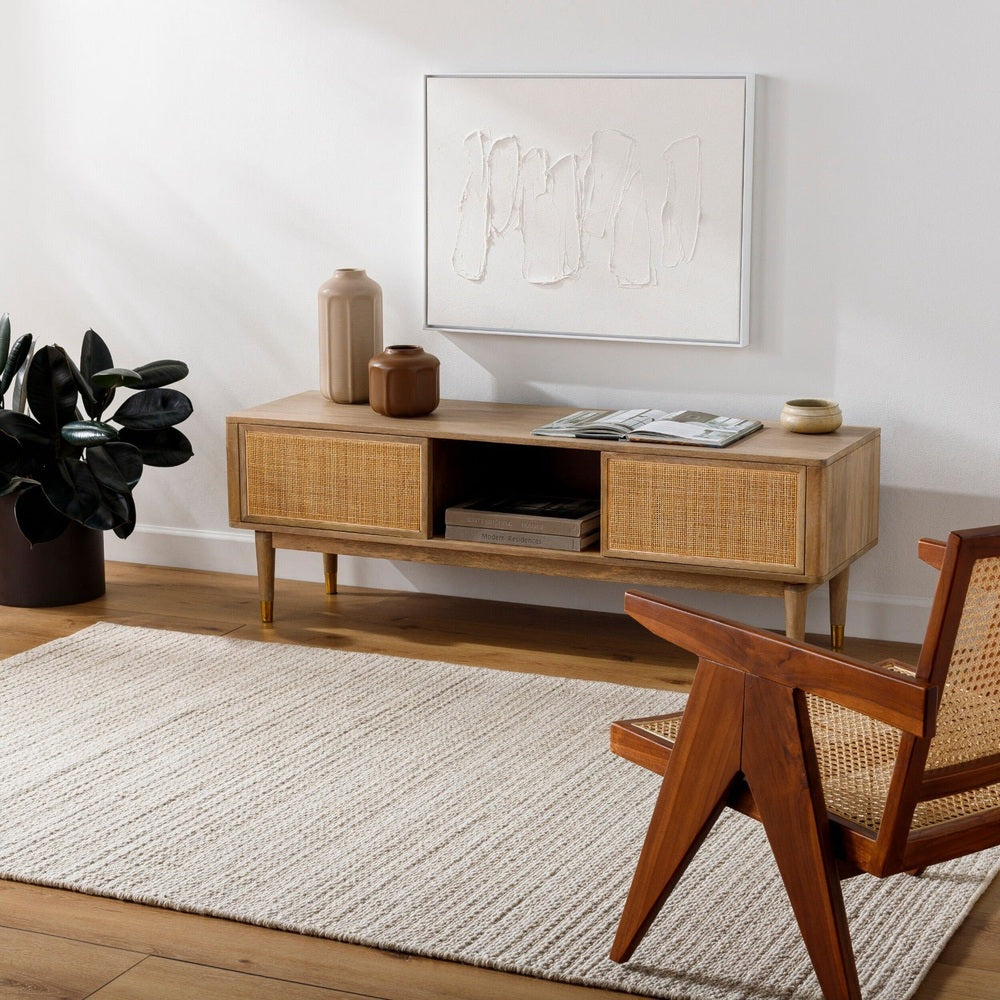 Rio De Janeiro Hand Loomed Rug - Natural Keiichi 2