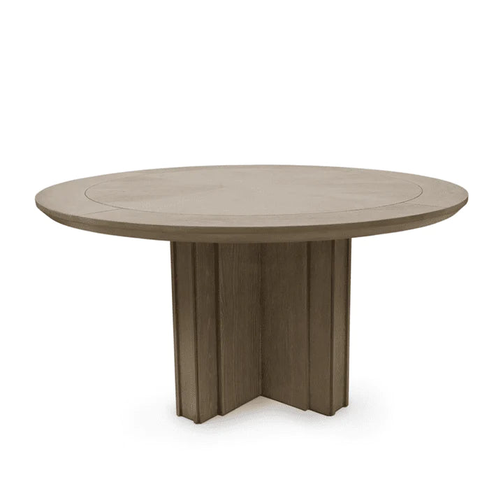 MindyBrown-Mindy Brownes Tambour Round Dining Table-White 501 