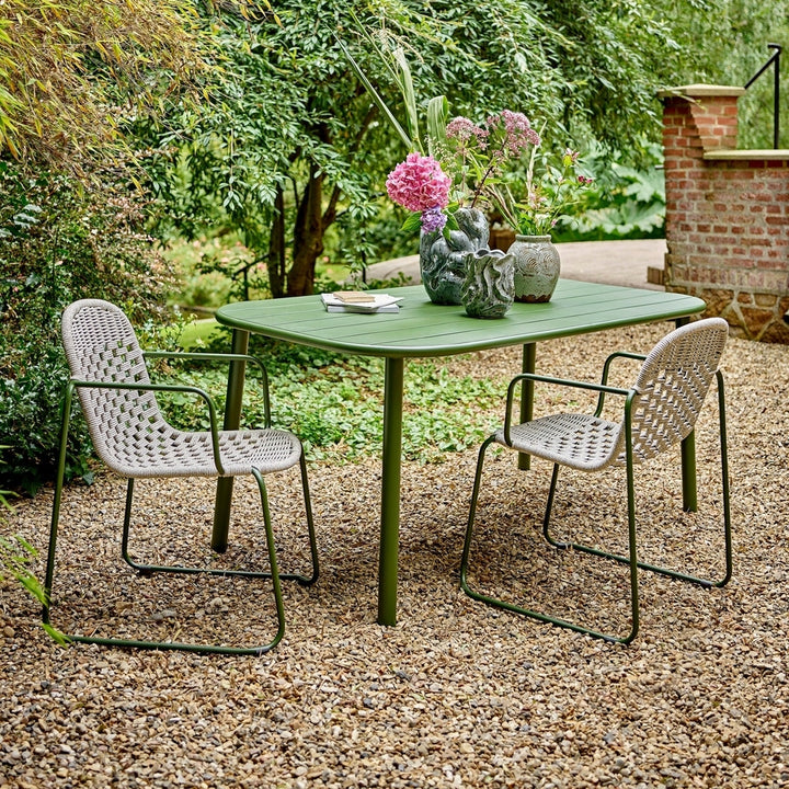 Calana Set of 2 Outdoor Dining Chairs - Green