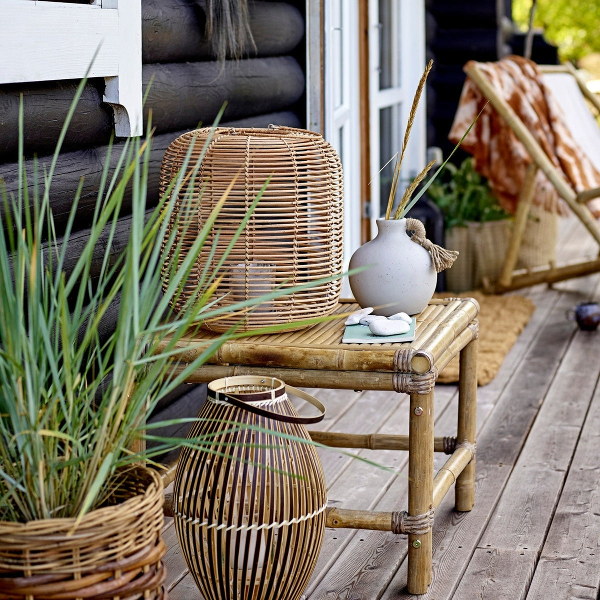 Bloomingville Outdoor Sole Bamboo Coffee Table in Natural