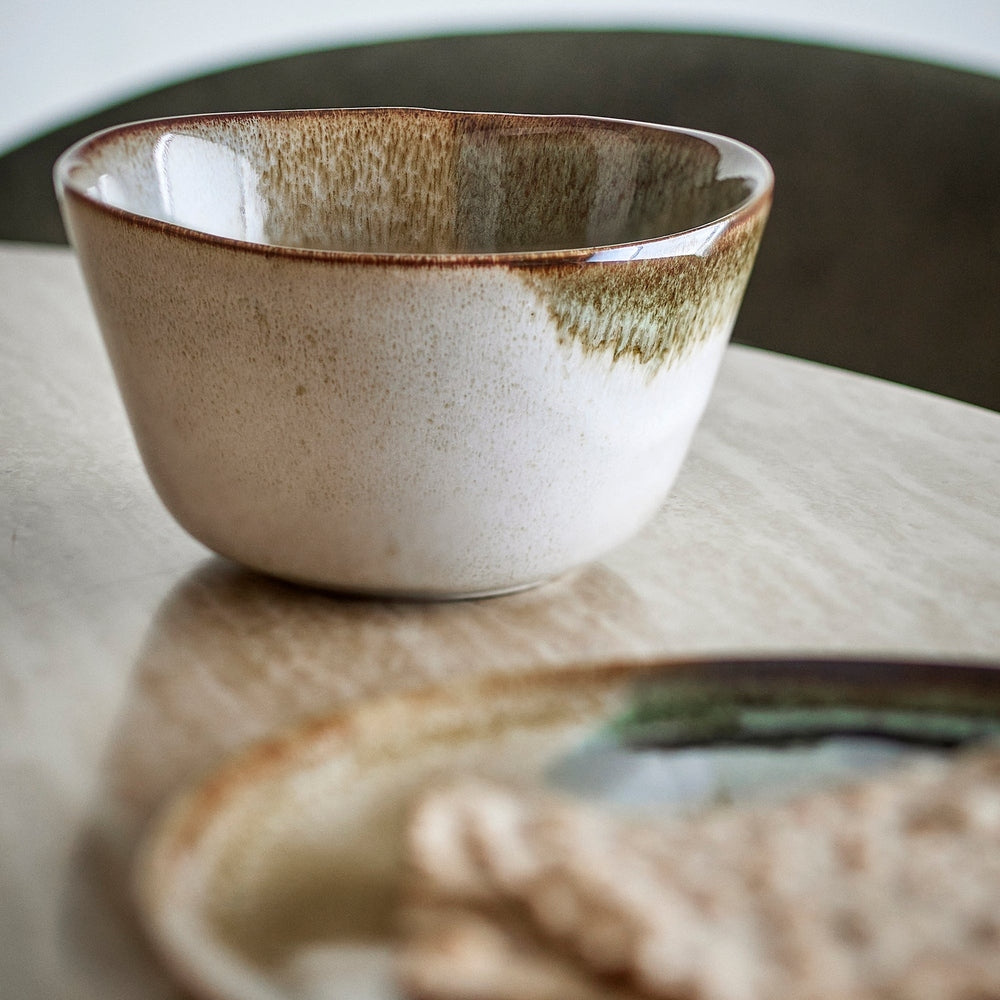 Jules 12 Piece Stoneware Breakfast Set - Green