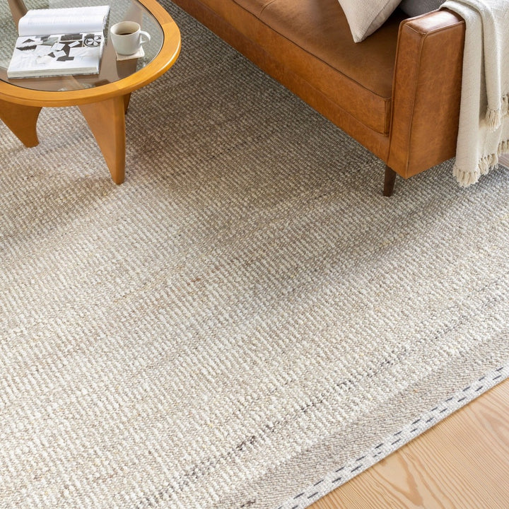 Sadie Hand Woven Rug - Beige Keiichi 3