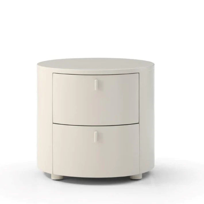 Tommy Franks Sims Bedside Table in Matte Beige