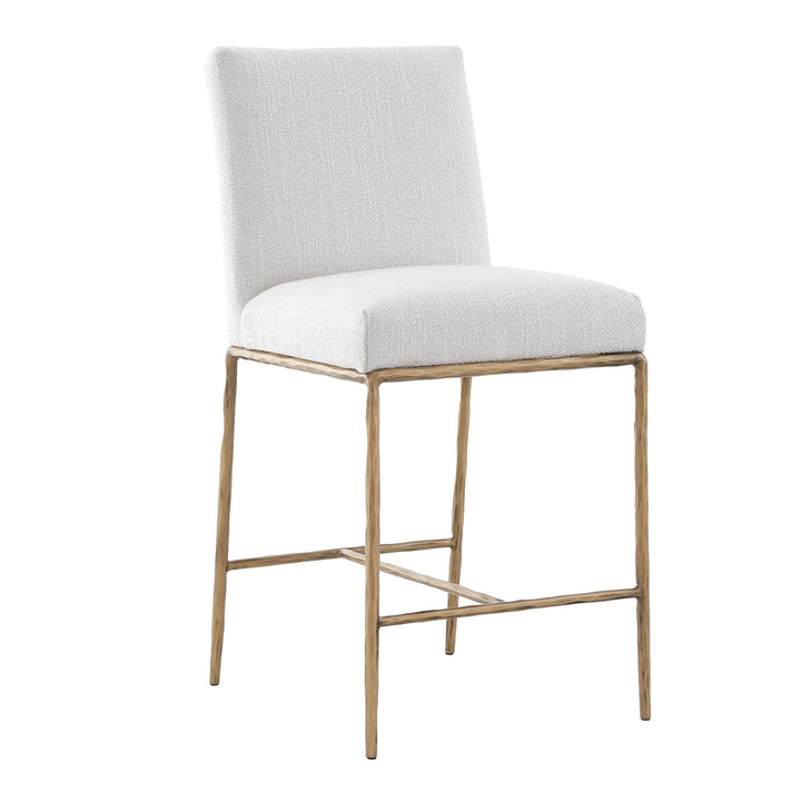 Sloane Counter Stool - Aged Brass Keiichi 3
