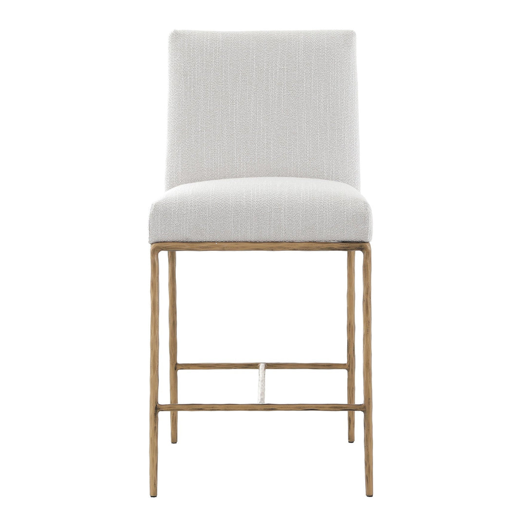 Sloane Counter Stool - Aged Brass Keiichi 1