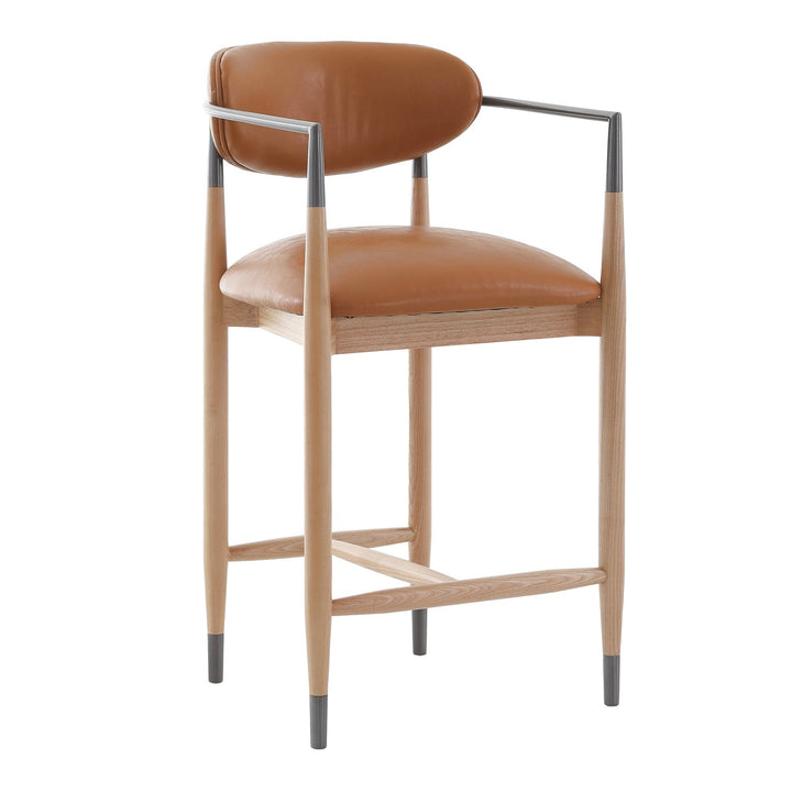 Soho Counter Stool - Natural & Bronze Keiichi 3