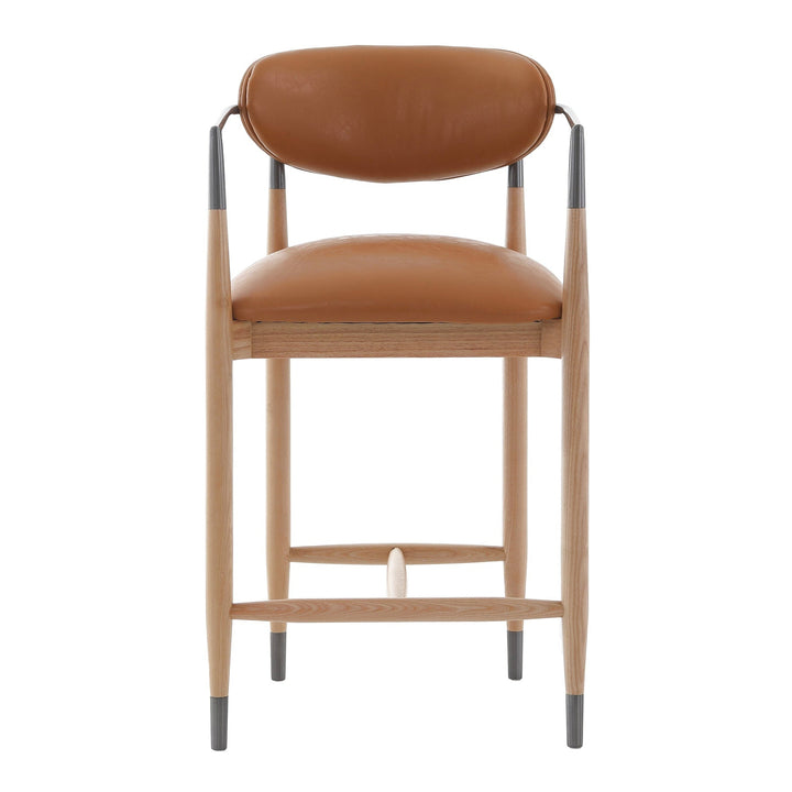 Soho Counter Stool - Natural & Bronze Keiichi 1