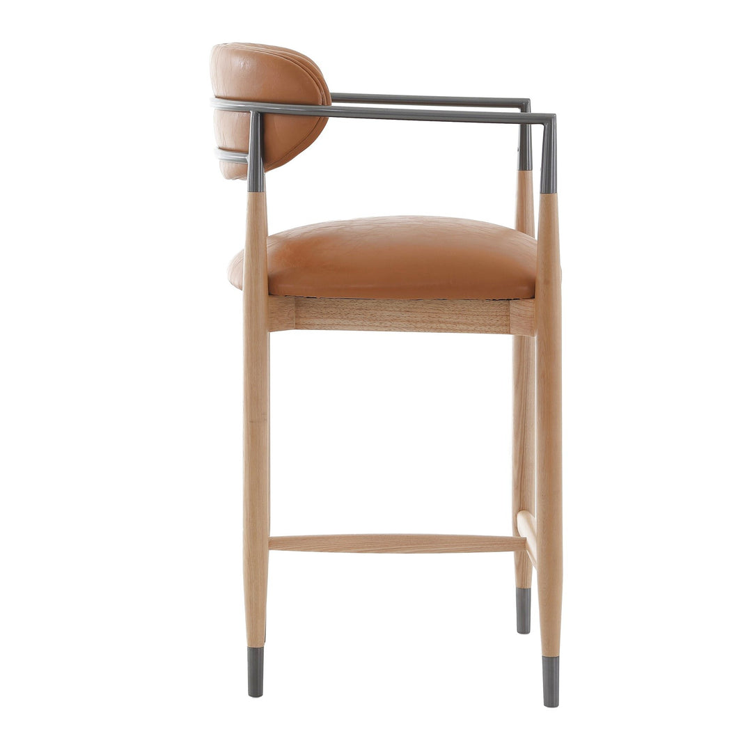 Soho Counter Stool - Natural & Bronze Keiichi 4