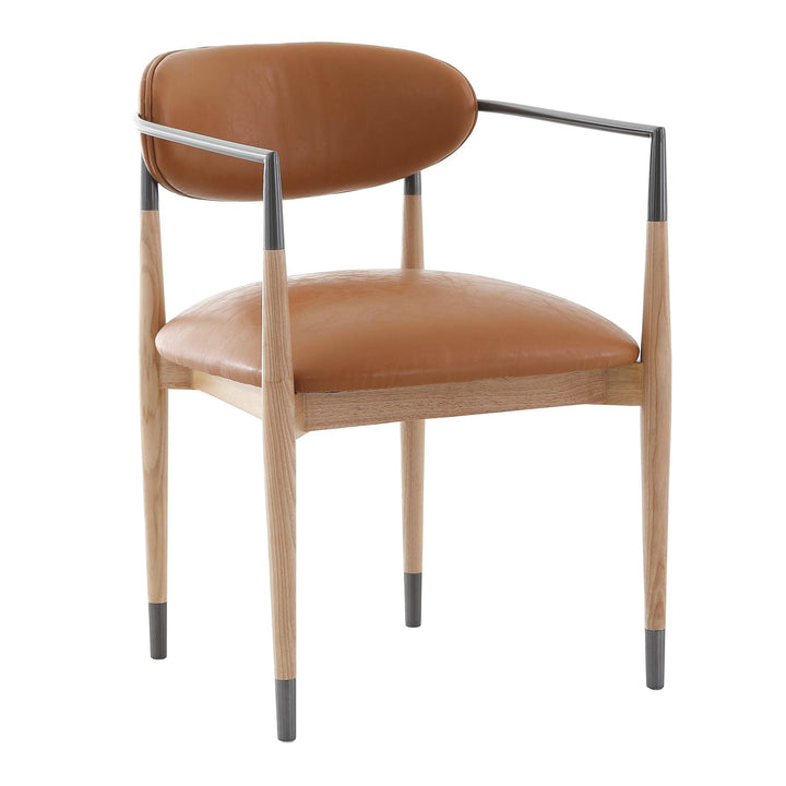 Soho Dining Chair - Natural & Bronze Keiichi 3
