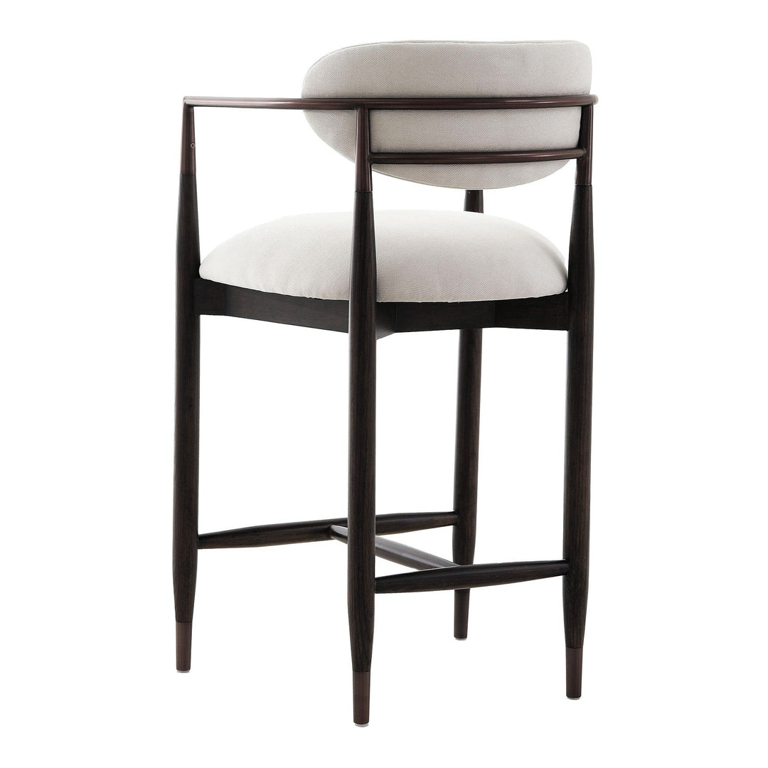 Soho Counter Stool - Walnut & Bronze Keiichi 3