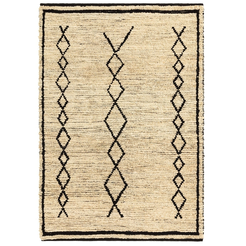Souk Rug - Bleach & Black