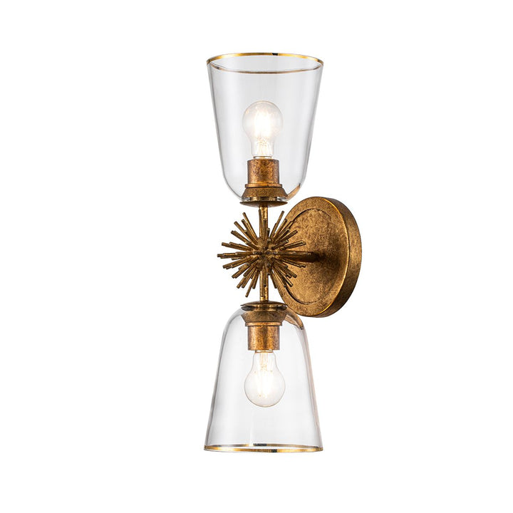 Staring Wall Light - Distressed Gold