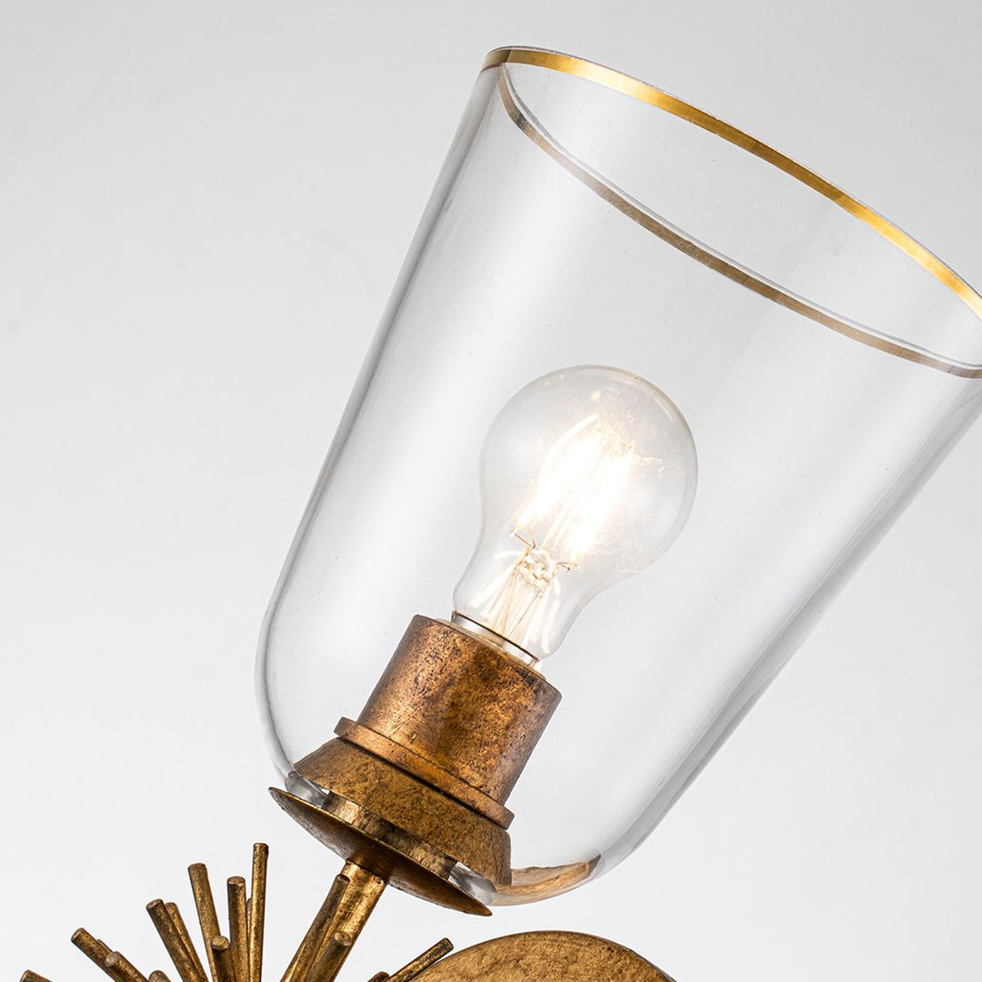 Staring Wall Light - Distressed Gold