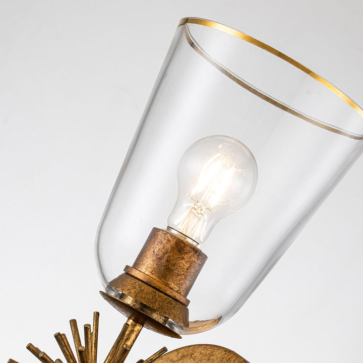 Staring Wall Light - Distressed Gold