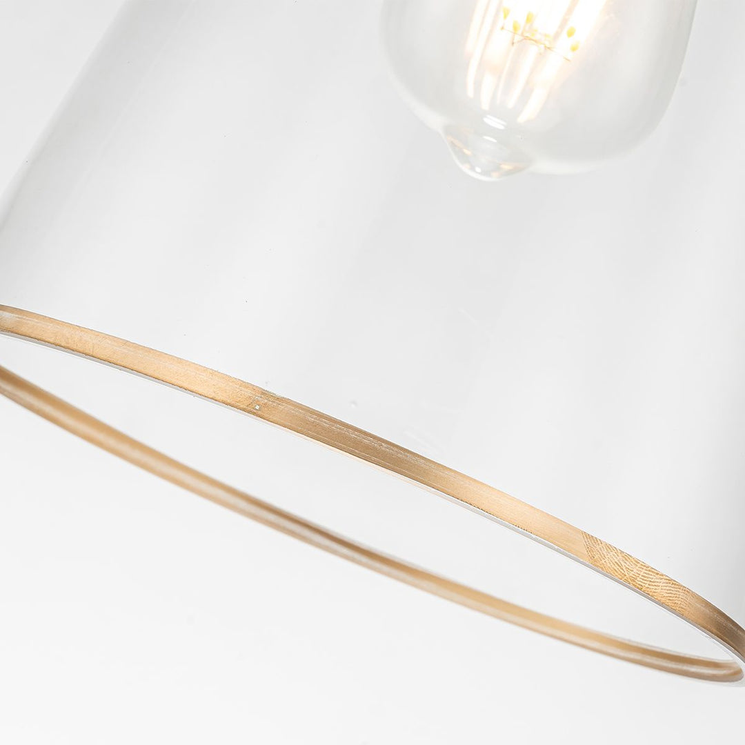 Staring Clear Pendant Light - Distressed Gold
