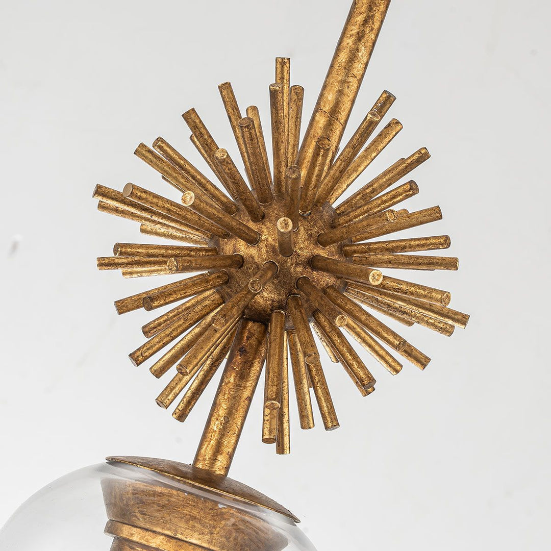 Staring Clear Pendant Light - Distressed Gold