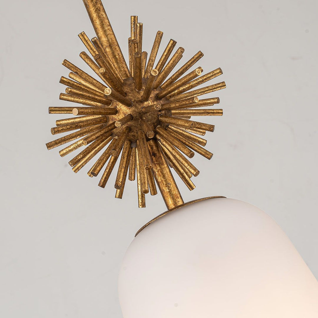 Staring Opal Pendant Light - Distressed Gold