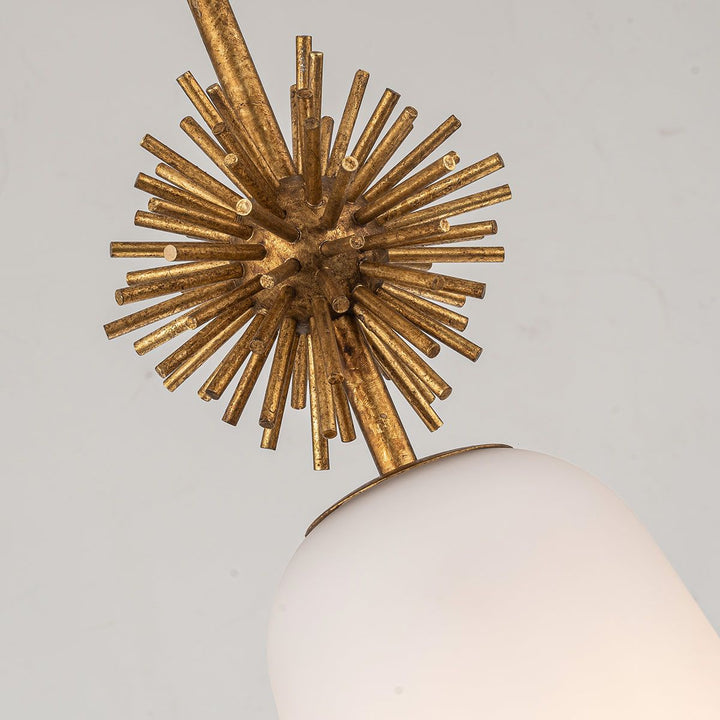 Staring Opal Pendant Light - Distressed Gold