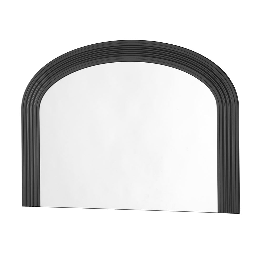  Yearn Mirrors-Olivia's Atlas Mantle Wall Mirror in Black-Black 629 