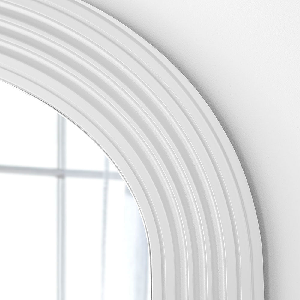  Yearn Mirrors-Olivia's Atlas Mantle Wall Mirror in White-White 669 