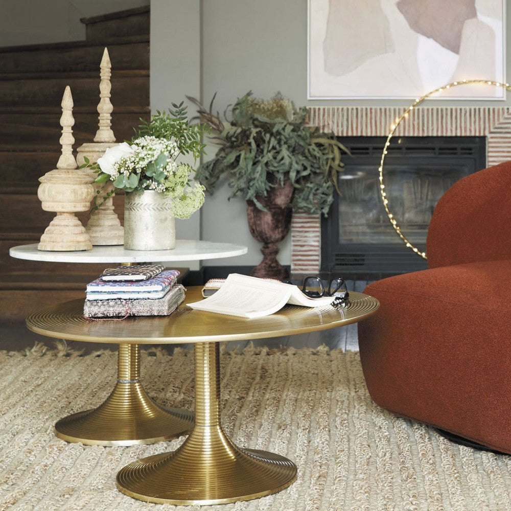 Charlotte Round Coffee Table - Marble