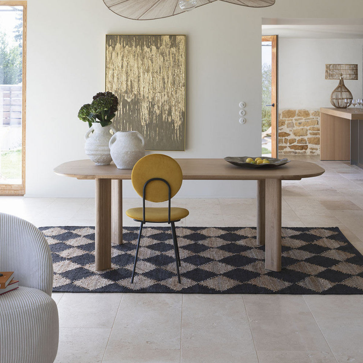 Simona Oak Dining Table – Olivia's