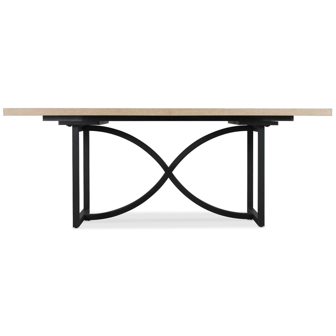 Tranquillity Rectangle Extendable Metal Base Dining Table 180-260cm