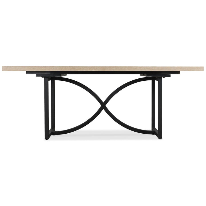 Tranquillity Rectangle Extendable Metal Base Dining Table 180-260cm