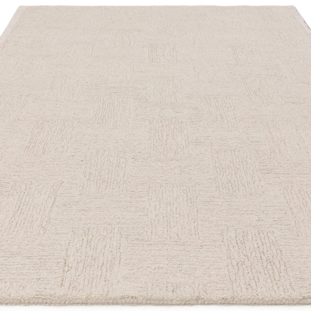 Theodore Hatch Rug - White & Sand