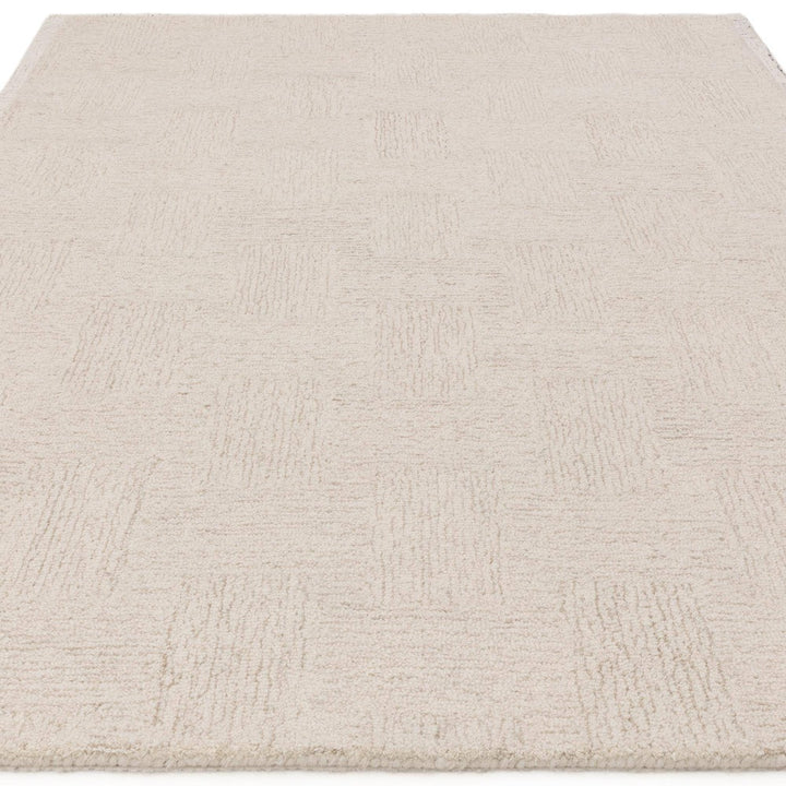Theodore Hatch Rug - White & Sand