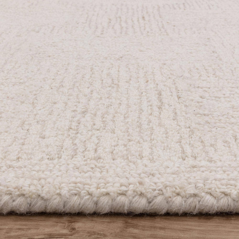 Theodore Hatch Rug - White & Sand