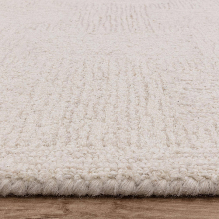 Theodore Hatch Rug - White & Sand