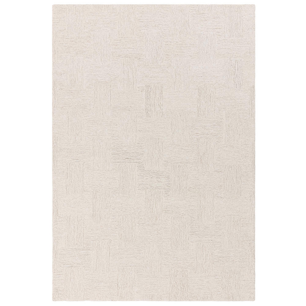 Theodore Hatch Rug - White & Sand