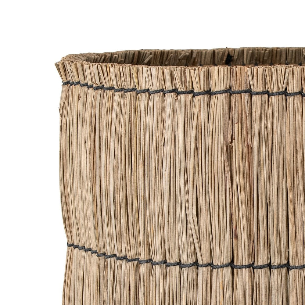 Elit Set of 2 Outdoor Mendong Grass Baskets - Natural Bloomingville 4